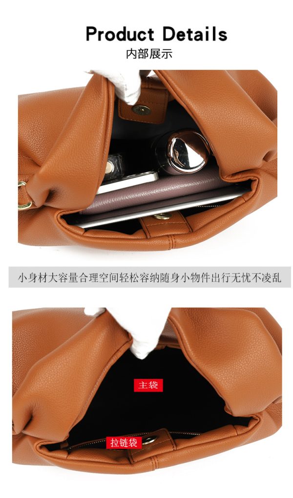 Dumpling Bag Handbag Shoulder Bag Women's Crossbody Bag - Image 3