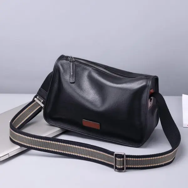 Men's Shoulder Bag Genuine Leather Men's Bag Fashion Casual Crossbody Bag