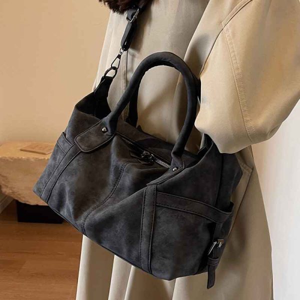 Business Trip Luggage Bag for Women – Stylish PU Satchel Travel Bag - Image 4