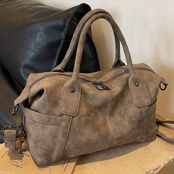 Business Trip Luggage Bag for Women – Stylish PU Satchel Travel Bag - Image 8