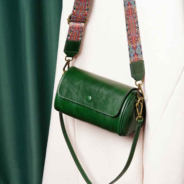 Pure Cowhide Wide Strap Crossbody Bag - 2025 New - Image 2