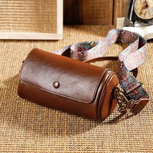 Pure Cowhide Wide Strap Crossbody Bag - 2025 New