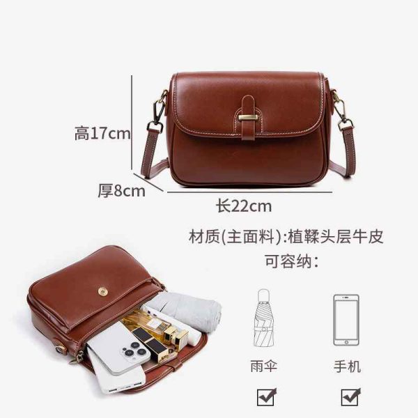 Genuine Leather Women’s Bag 2025 | Cowhide Crossbody - Image 5