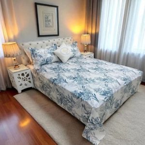 Double Star Twill Cotton Bed Sheet with Pillow Covers