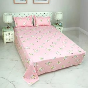 Premium Cotton Double Bed Sheet – Multicolor
